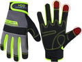 HANDLANDY Work Gloves for Men & Women, Utility Mechanic Working Gloves Touch Screen, Flexible Gardening Gloves for Yard
