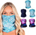 S A Company 5-Pack UV Face Shield | UV 30+ Multipurpose Neck Gaiter Balaclava for Adults | Multiple Color Packs