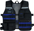 MELOTOUGH Tool Vest Safety Work Vest with Adjustable Straps,Removable Phone Holder for Electrician,Construction,Carpenters