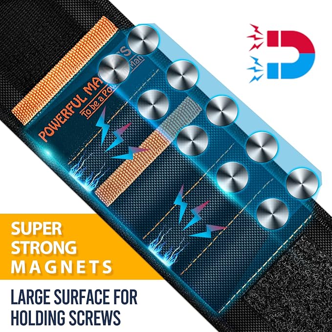 Tools Gifts for Men Stocking Stuffers Christmas - Magnetic Wristband for Holding Screws Wrist Magnet Tool Belt Holder Cool Gadgets for Men Birthday Gifts for Dad Father Women Adults Mens Gift Ideas