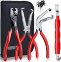 5-Piece Electrical Disconnect Pliers Set, Automotive Electrical Disconnect Pliers and Terminal Pin Removal Tool Kit, Professional Automotive Tools for Most Cars, Trucks and SUVs