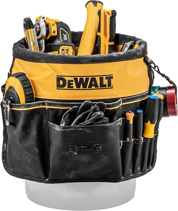 DEWALT Tool Organizer, 37 Pockets and Loops for Tool Storage Including a TOUGHCASE Pocket (DWST560109)