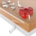 Clear Corner Protectors,Corner Protector Baby Proofing 32.8ft(10M) with 4 Corners,Furniture Corner Guard & Edge Safety Bumpers,Soft Edge Protector with Strong Adhesive