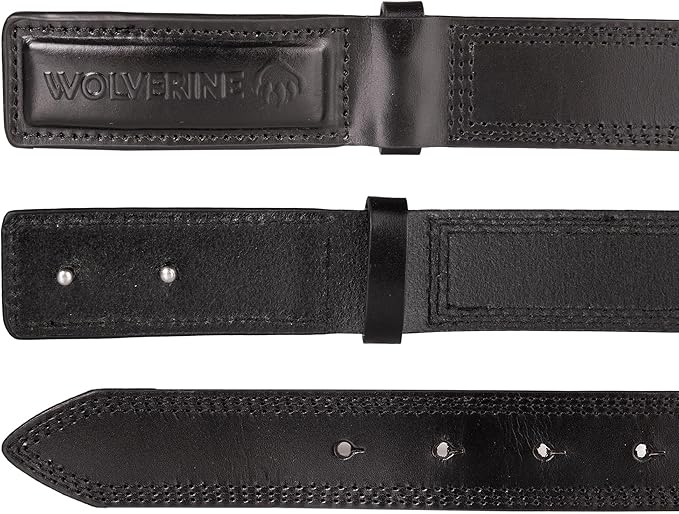 Wolverine Men's Full Grain Leather Belt | Heavy Duty | Utility | Tactical | Rugged | Durable | Metal Buckle