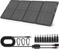 60W Portable Solar Panels NextGen Foldable Solar Panel Charger Kit 25% Efficiency with DC USB-C USB-A Output ETFE IP68 Waterproof Solar Panel for Travel Outdoor Camping RV Trip