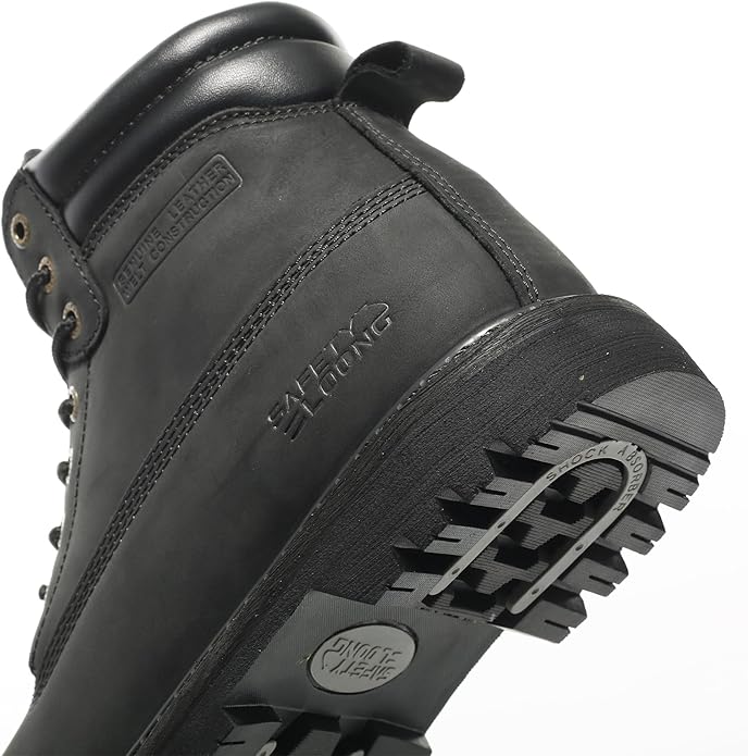 Work Boots for Men Waterproof Soft Toe Non Slip Comfortable Leather Workboots