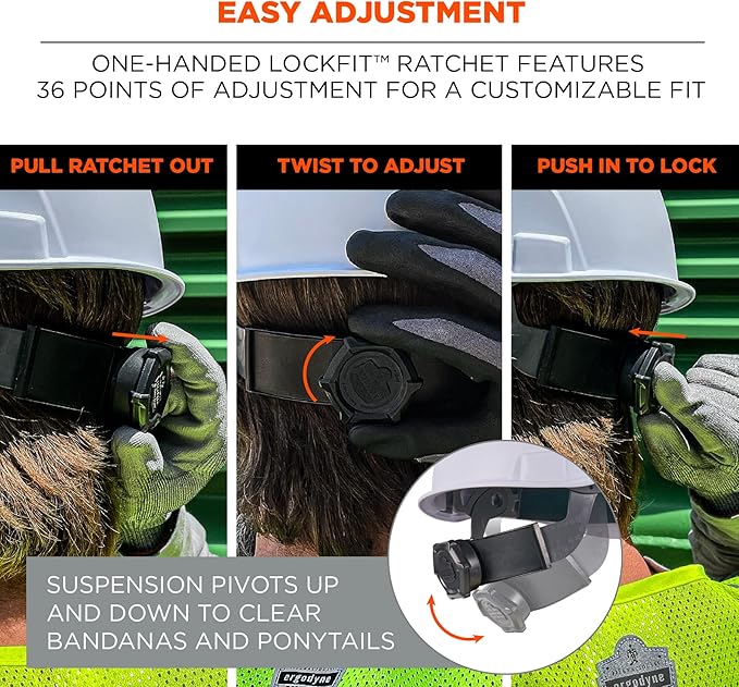 Ergodyne Skullerz 8966 Lightweight Cap-Style Hard Hat with Adjustable Venting - Type 1, Class C