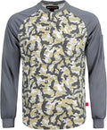 BOCOMAL FR Shirts 6oz Lightweight Flame Resistant Long Sleeve Henley Shirt Fire Retardant Workwear NFPA2112 CAT2