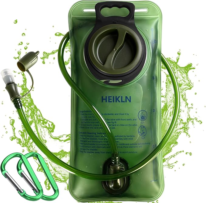 Hydration Bladder 1.5L-2L-2.5L-3L,Leak Proof Water Reservoir, BPA Free Military Water Storage Bladder Bag Hydration Pack Replacement Easy Clean for Bicycling Hiking Camping Hunting Running