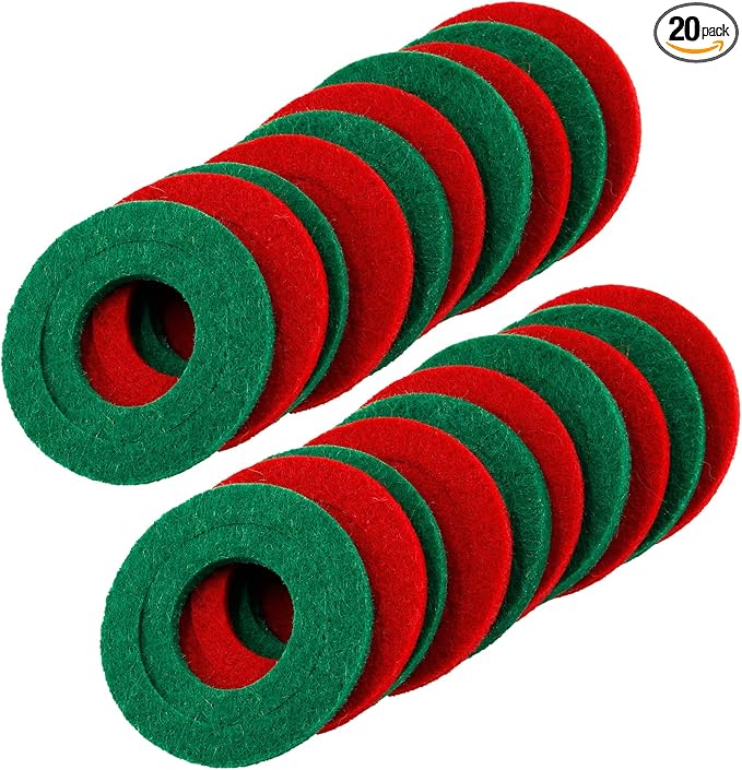 20 PCS Battery Terminal Anti Corrosion Washers Fiber, 10 Red & 10 Green Battery Terminal Protector