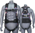 AFP Demon Comfortable Fall Protection Harness Kit – OSHA/ANSI PPE Full Body Safety Harness for Construction Work