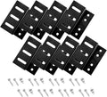 Newpowa Solar Panel Mounting Z Brackets, with Nuts and Bolts, Designed for PRO Series, Black, 2 Set of 4 Units