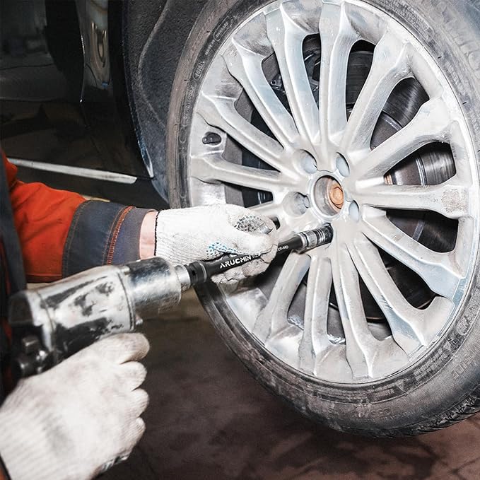 1/2" Drive 120 Ft-Lbs Torque Limiting Extension Bar, 8 Inch Color-Coded Lug Nut Torque Sticks