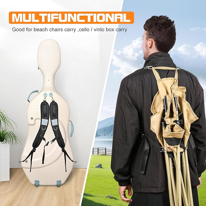 Backpack Straps with Clips,adjustable Padded shoulder strap Replacement dry bag,with spare metal clips Chest Belt