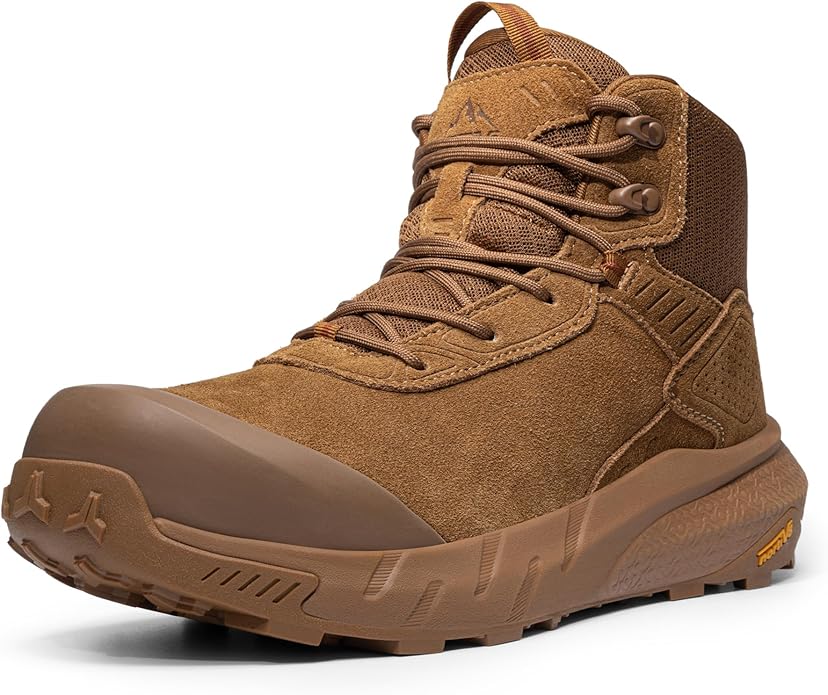 NORTIV 8 Composite Toe Boots for Men – Waterproof Lightweight Non-Slip ASTM F2412-24 & ASTM F2913-24 Safety Work Boots for Warehouse & Construction VaporGuard-Nano