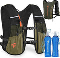 Running Vest Hydration Backpack for Men Women, 5L Lightweight Running Backpack Hydration Pack for Marathon, Trail, Cycling, Hiking, Jogging