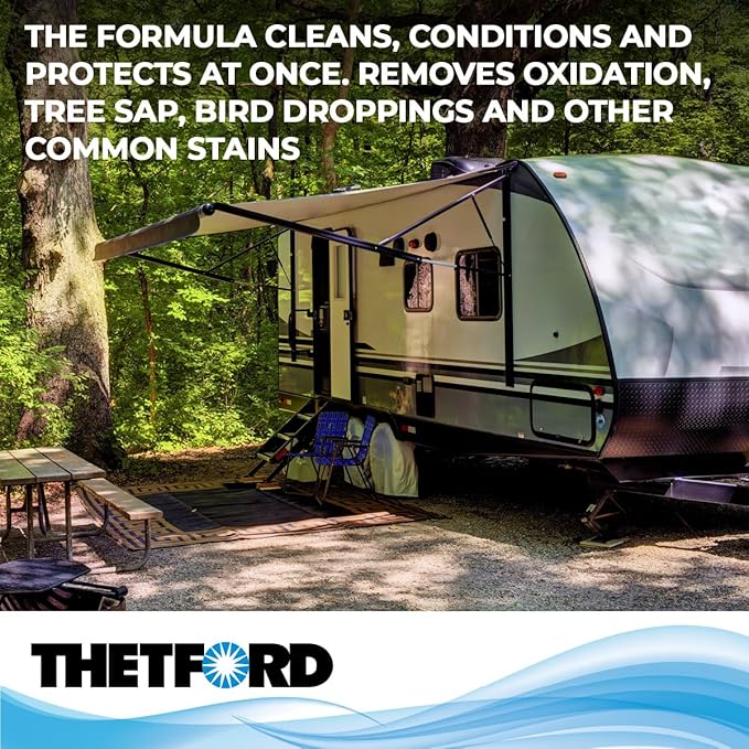 Thetford 32512 Premium RV Rubber Roof Cleaner and Conditioner-32, 32 fl. oz (Pack of 2)