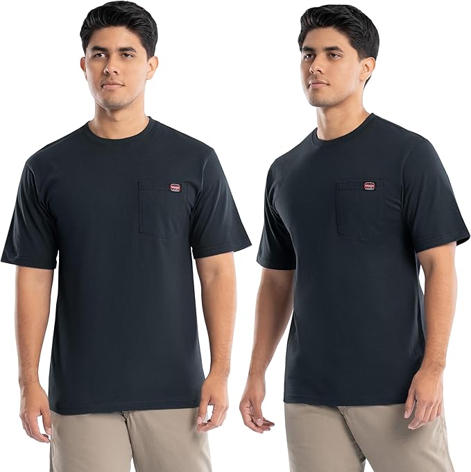 Wrangler Men's Short Sleeve Pocket T-Shirt, 2-Pack