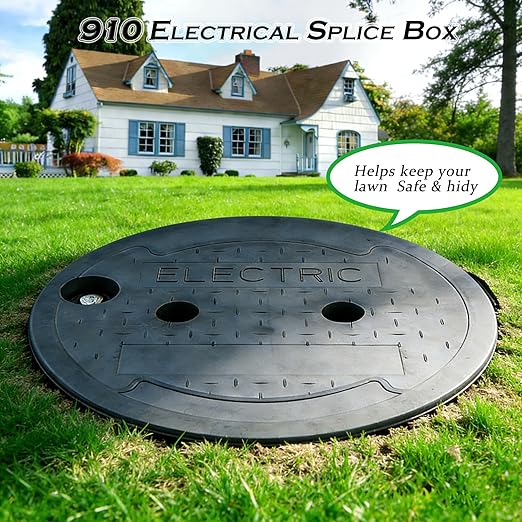 (1 Pack) eflyefly10 Inch Underground Electrical Junction Box In Ground Splice Box