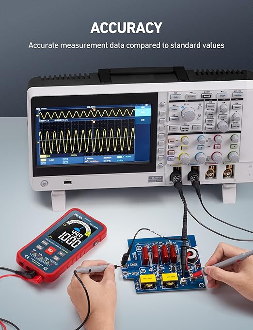AstroAI Multimeter Tester 10000 Counts TRMS Auto-Ranging Color LCD Screen Digital Volt Meter, Fast Accurately Measures Voltage Current Amp Resistance Continuity Duty-Cycle Capacitance Temperature