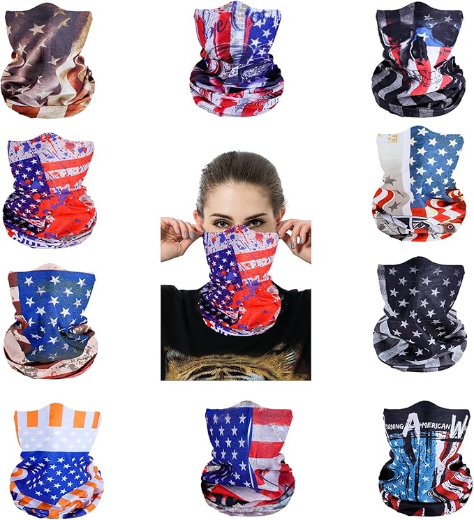 Neck Gaiter Masks Tube Scarf,Seamless Bandanas Buffs Gators,Ourdoor Face Mask Face Covering Multi Headwear