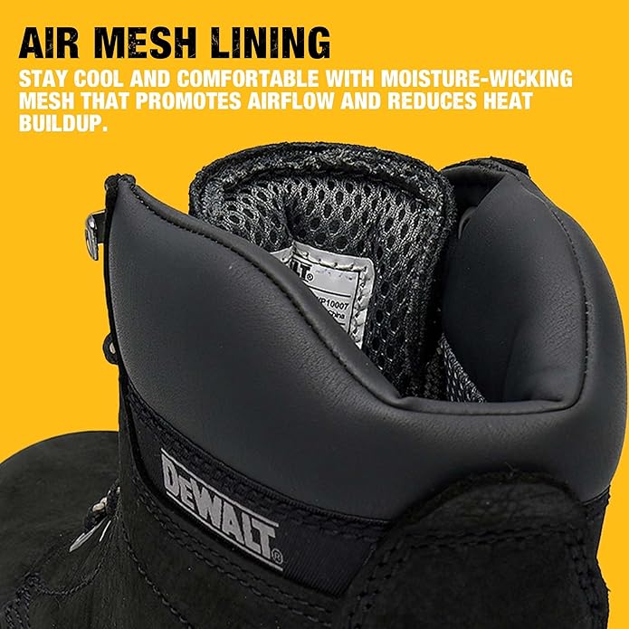 DEWALT Plasma Men's Leather, Steel Toe, Industrial & Construction Safety Work Boot