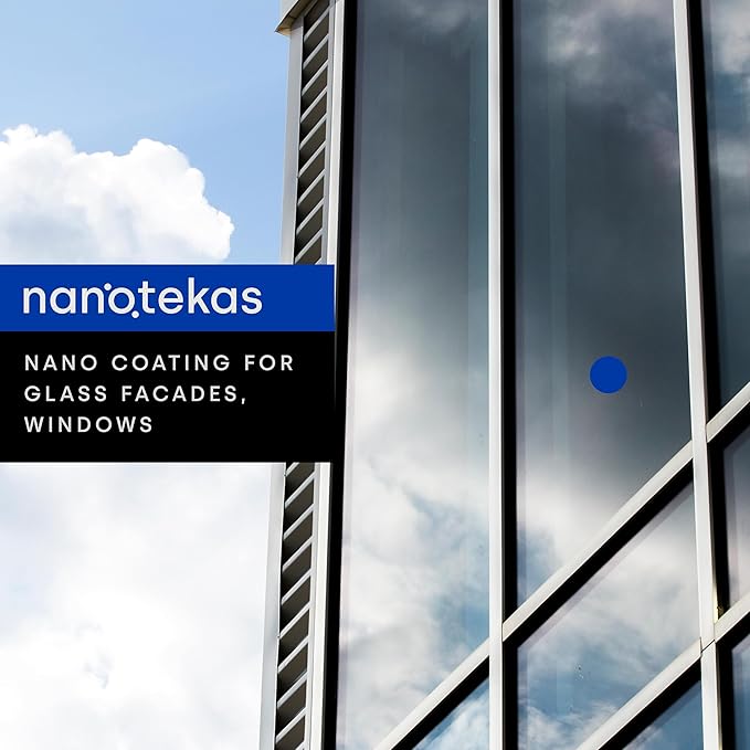 Ceramic Coating Kit for Glass Facades and Solar Panels- Ceramic Glass Facade treatment forms a finishing Coating - Ideal Water & Stain Repellent - Long-Lasting Clarity for Exterior Glass