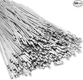 LEIFIDE 500 Pcs Metal Zip Ties 304 Stainless Steel Zip Ties Heavy Duty Self Locking 220 Pound Tensile Strength Cable Suitable for Exhaust Wrapping Fence Outdoor Workshop Canopy(5.9 Inch)