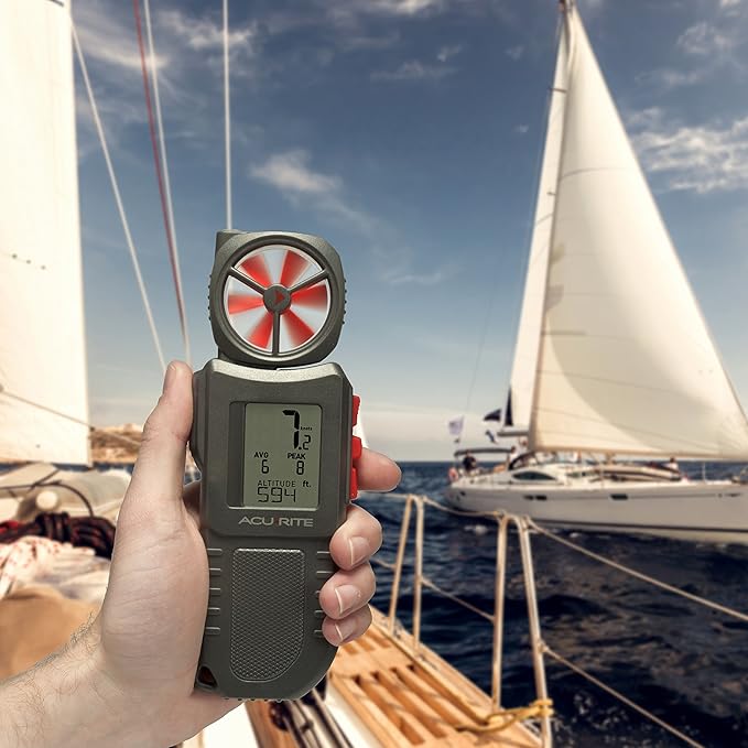 AcuRite 00256M Portable Anemometer with Inspection Light
