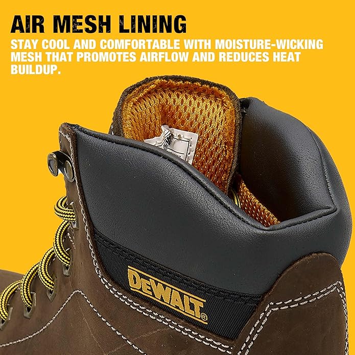 DEWALT Plasma Men's Leather, Steel Toe, Industrial & Construction Safety Work Boot