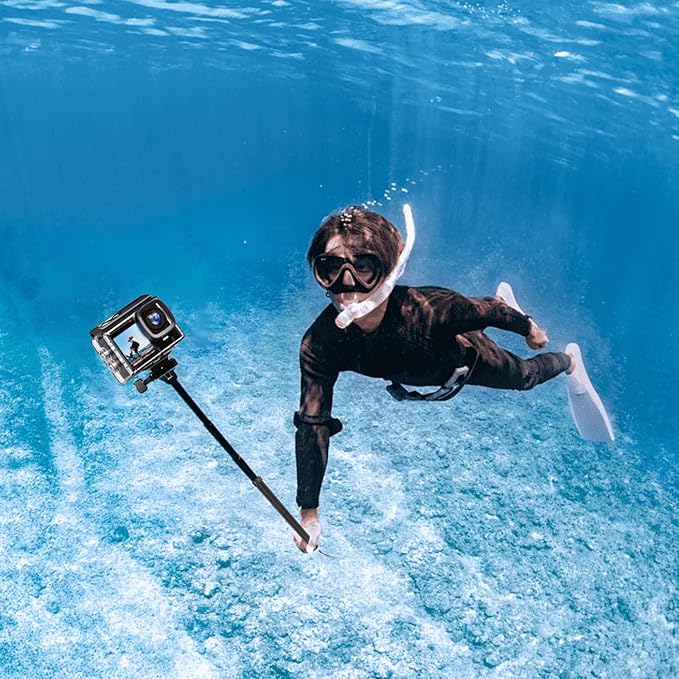 110"/2.8m Carbon Fiber Invisible Selfie Stick,9.2ft Extended Super Long Pole for Insta360 X5/X4 Insta 360 X3 ONE X2, ONE R, ONE X, ONE GO 3S 3 2 Gopro Max Action Camera Accessories (2.8m/9.2ft)