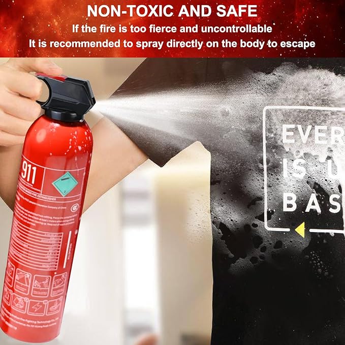 2 Pack Fire Extinguisher for Home with Mount - Upgraded 8-in-1 Portable Fire Extinguisher for Car Vehicle Boat House Kitchen, Water-Based Fire Extinguisher for A, B, C, K Fires