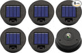 6 Pack Solar Lights Replacement Top Parts 7 Lumens Lantern Lids Light for Hanging Solar Lanterns Outdoor Decorations Garden Patio
