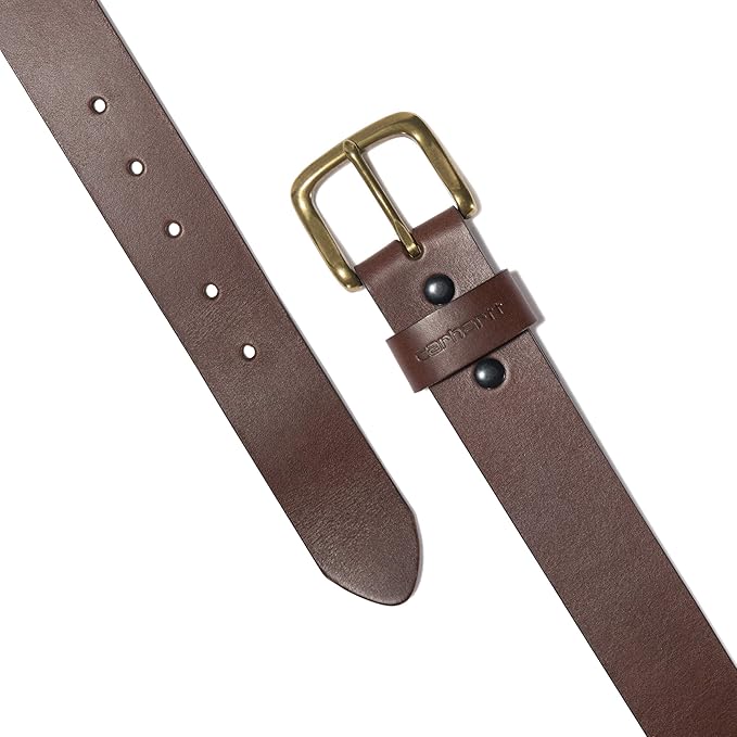 Carhartt Men's Bridle Leather Classic Buckle and Scratchless Belts