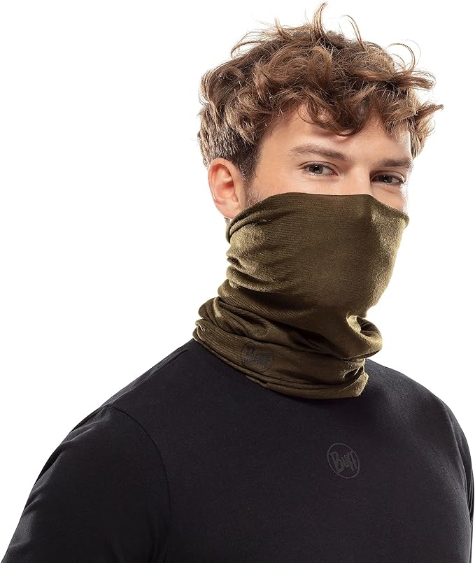 Buff CoolNet UV Neck Gaiter, UPF 50 Sun Protection, Breathable, Versatile, Quick Dry Face Mask, Solid Colors, Adult Size