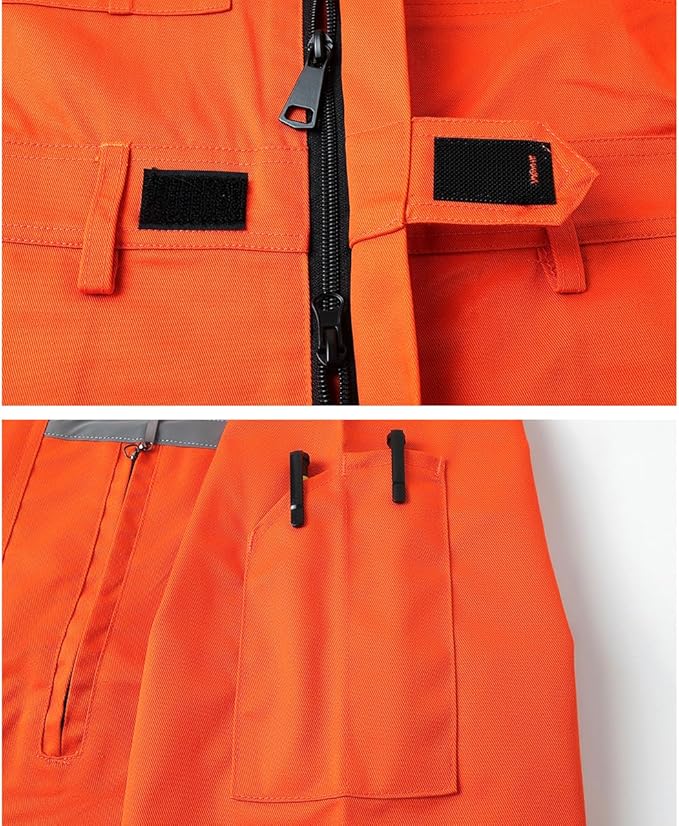 Mens Workwear Coveralls Multi Pockets Work Suit Mechanic Overalls Jumpsuits Unisex Long Sleeve Garage Coverall