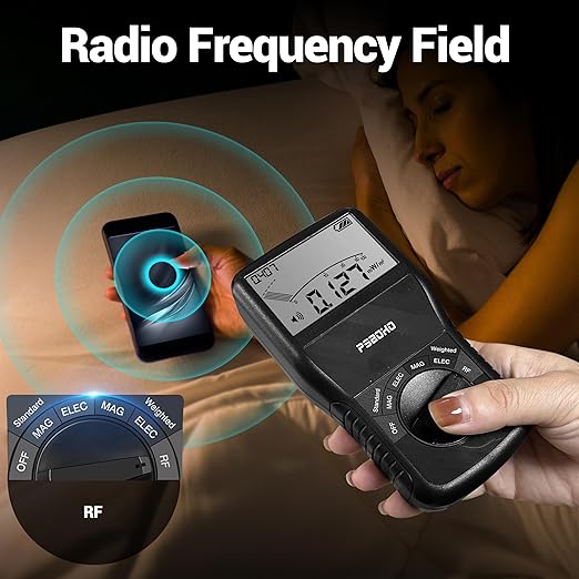 EMF Meter, 3-in-1 Multi-Field Electromagnetic Radiation Detector for EF RF MF, EMF Detector Meter, for Home & Office EMF Measurement Devices, Ghost Detectors, EMF Detector Tester