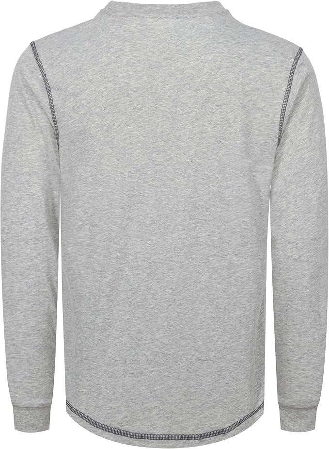 TICOMELA FR Shirts for Men 4oz Lightweight Flame Resistant Crewneck T-Shirts 100% Cotton Fire Retardant Henley Shirts