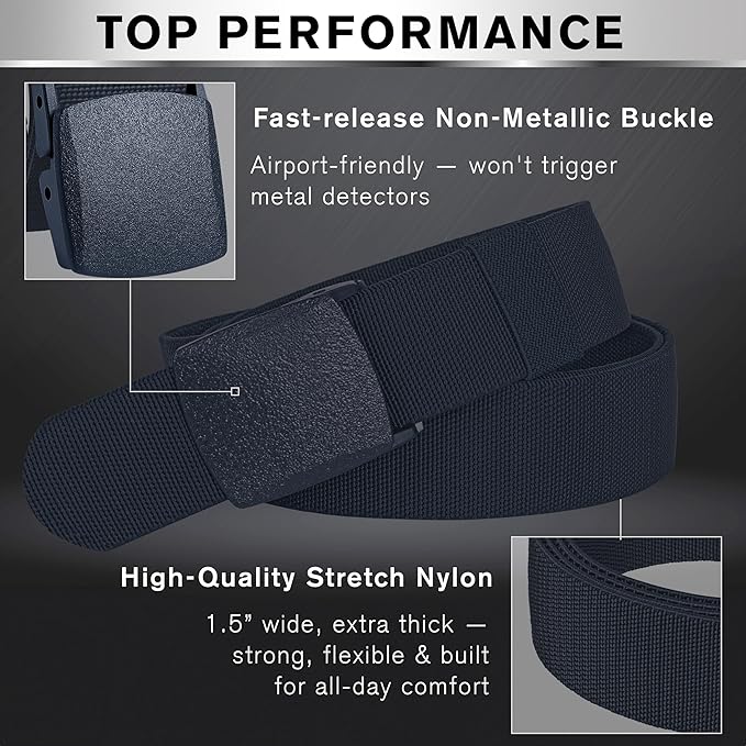 TECEUM Tactical Belt – Heavy-Duty & Quick Release – Military, Work, Rigger, Duty & Utility Belt for Men