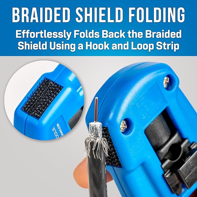 Jonard Tools CST-92 Coaxial Cable Stripper for RG59, RG6, RG6 Tri & Quad Shield, N48, RG7, RG11 Cables