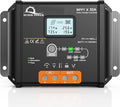 SUNER POWER 30 Amp 12V 24V MPPT Solar Charge Controller, LCD Display, 30A Solar Panel Charging Regulator with Temp Sensor for 12Volt 24Volt Lead-Acid, AGM, Gel, Flooded and Lithium LiFePO4 Battery