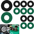 8PCS Battery Terminal Anti Corrosion Washers Fiber, Battery Terminal Protector, 4 Red & 4 Green Battery Terminal Protector for Protecting Battery Terminal, Universal Accessories (Black+Green, 12PCS)