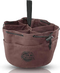 Graintex 18 Pockets Grab Bag Rip-stop Canvas Drawstring Closure, Small Part Organizer Pouch, Small Tools, Screws, Parts, Parachute Tool Bag for Efficient Storage - Coffee Brown