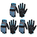 HANDLANDY Work Gloves Mens & Women, Utility Safety Mechanic Working Gloves Touch Screen, Flexible Breathable Yard Work Gloves (Extra Large, 3 pairs Grey)
