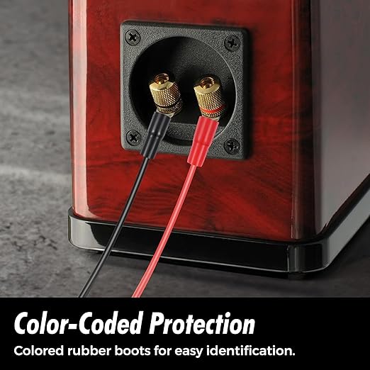 InstallGear 4 Gauge AWG Tinned Pure Copper Lugs Ring Terminals Connectors (20 Pack - 10 Positive/10 Negative) - Electrical Connectors, Heat Shrink Wire Connectors for 4 Gauge Wire, 4 AWG Ring Terminal