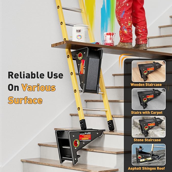 Ladder Leveler,Roof Leveler Tool, Ladder Stabilizer,Roof Leveling Tool,Stable Platform for Uneven Surface