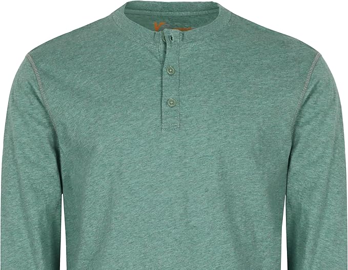VATRENUS FR Shirts 4oz Lightweight Flame Resistant Henley 100% Cotton Men's Pre-Washed Fire Retardant Base Layer