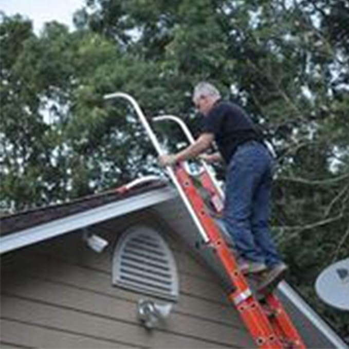 Safety Rails and Standoff for Ladder Extension - Stabilizer for Fall Protection