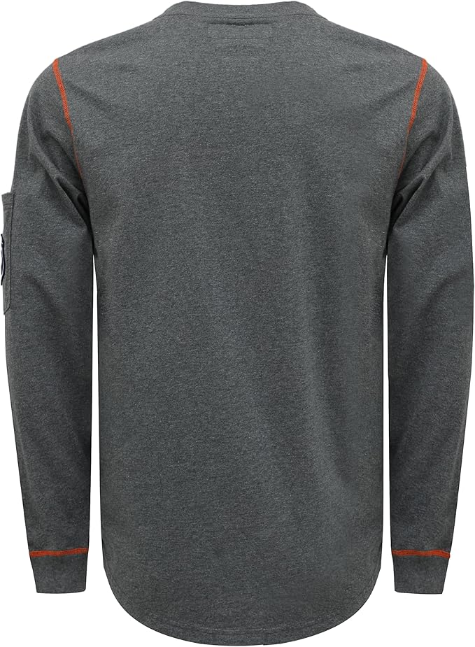 BOCOMAL FR Shirts for Men Lightweight Crew Long Sleeve Flame Resistant/Fire Retardant Shirt…