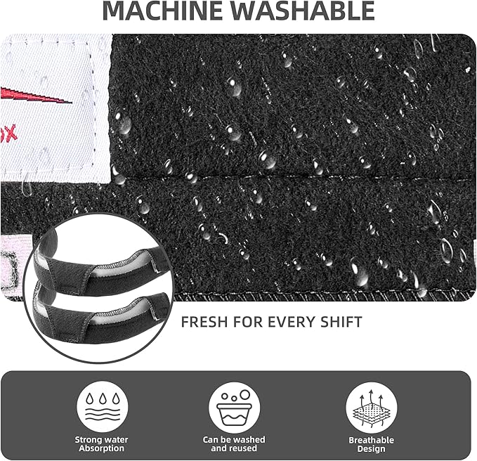 Hard Hat Sweat Band with Liners. Hardhat Band Liner That Keeps You Cool & Dry, Welding Hat Accessories Cool Band, Durable Comfort Solutions, Adjustable Bands